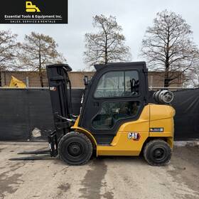 Gp40n1 2017 Caterpillar Gp40n 8000 Lb Pneumatic 3-stage Lpg Cab Forklift 4.5l Nissan V6