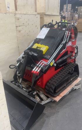Gt380tcrawler Mms Mini Skid Steer Loader 22hp Stand-on With Bucket