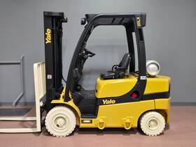 Gtp050lxndae087 2016 Yale Dual Fuel 3 Stage Mast 5000 Lb Pneumatic Forklift