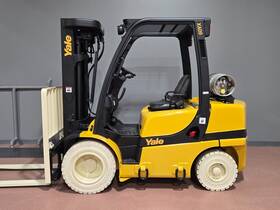 Gtp060vxneaq087 2016 Yale Dual Fuel Quad Mast 6000 Lb Pneumatic Forklift