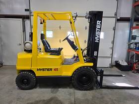 H45xm Hyster 4 500lbs Capacity Lpg Pneumatic Forklift