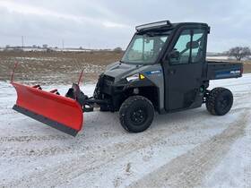Hd1000 2017 Polaris Ranger Diesel With Pto Ac/heat Led Tool Cat Toolcat Snow Plow