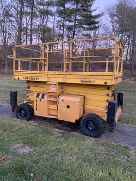 Hs5388rt Haulotte 53 Diesel 4x4 Scissor Rough Terrain Man Lift With Outriggers