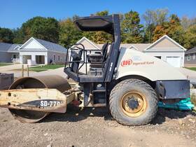 Sd77d Ingersoll-rand 2007 Smooth Drum Compactor 1 929 Hours