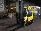 J40xn Hyster Electric Forklift Solid Pneumatic With Side Shift Triple Mast