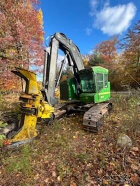 753j John Deere 2009 Feller Buncher With 22 Inch Gilbert Hotsaw Head 17 000 Hours