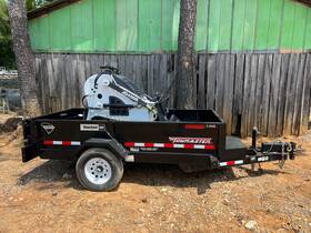 Jq400r 2024 Jq Power Mini Skid Steer With 2021 Towmaster T-5hd Dump Trailer