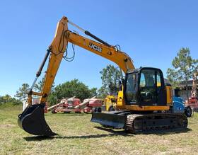 Jz141 2018 Jcb Excavator Model Diesel Enclosed Cab Push Blade Metal Tracks