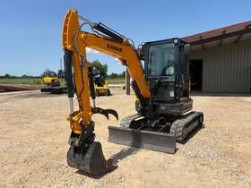 Kn35 Kaisan Mini Enclosed Cab Excavator 35 Hours 24hp