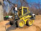 L455 New Holland Skid Steer Loader Kubota Diesel Plow Rubber We
