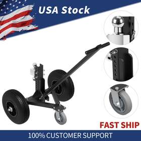Beyshw0r4e Ledkingdomus 1200lb Adjustable Height Trailer Dolly With 2 Inch And 1-7/8 Ball 2x Flat-free Tires