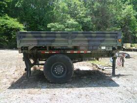 M1082 2005 Lmtv 2.5 Ton Trailer With Bows Cover And Ladder