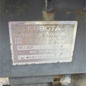 100421 M5140f Kubota Farm Tractor Orange Model Serial Number