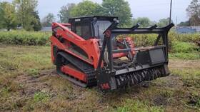 3200vt Manitou 2023 Skid Steer With 72 Inch Vail Forestry Mulcher 50 Hrs Erops Heat/ac
