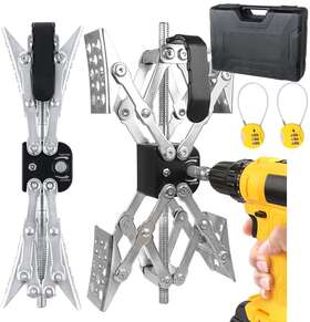 B011-2 Maxchock X-shaped Rv Stabilizer Wheel Chock Allow Drill Adjust Dual Axel