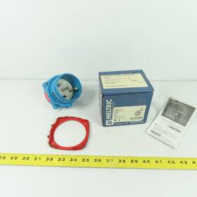 Meltric 63-68043 Dsn60 Industrial Inlet Plug 60a 480vac 20hp 3p G