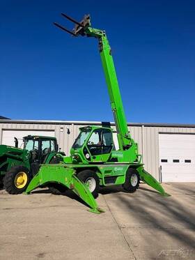 45.21mcss Merlo 2015 Roto Telehandler 48ft Boom 3 970 Hours Outriggers 4ft Forks