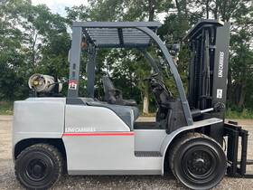 Mj1f4a50lv 2016 Unicarriers Pneumatic Tire Forklift 11 000lb Lift Capacity Hi Lo