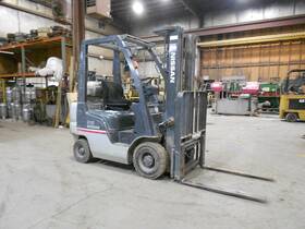 Mp1f1a18lv 2012 Nissan Model 3 500# 3500# Lpg Solid Pneumatic Tired Forklift