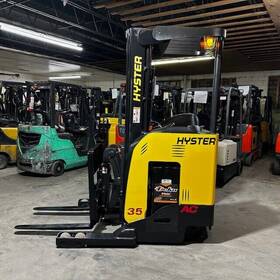 N35zrs2 2019 Hyster 3500lbs Used Reach Forklift 212 Inch Lift Sideshift 2438 Hours