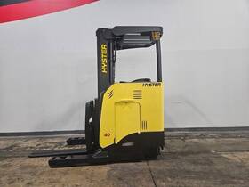 N40zr2 2017 Hyster 3 Stage 4000lb Cushion Electric Forklift Stk 14460