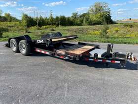 P7cam154stt 2022 Cam Superline Split-deck Tilt Trailer Tandem Axle 15 400lb Gvwr Wood Deck