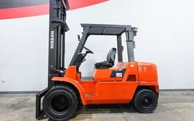 13555 Pd90 2006 Nissan 9000 Lb 2 Stage Dual Pneumatic Diesel Forklift Stk