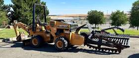 Rt360x91331 2010 Astec Trencher With Backhoe Diesel Low Hours
