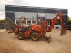 Rt55 Ditch Witch With Trencher Backhoe Front Way Backfill Plow