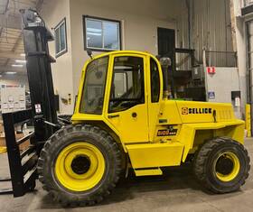 S100jti-2 2017 Sellick 10000 Lb 2 Stage Mast Diesel With Cab Forklift 1323 Hours