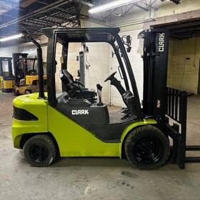 6967 S35d 2018 Clark 7000lbs Used Forklift Triple Mast Diesel Hours