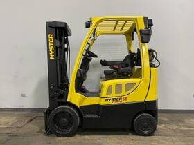 12163 S55ft 2016 Hyster 5500lb 3 Stage Cushion Lpg Forklift Stk