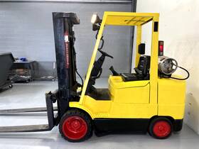 S65xm Hyster Forklift 6 500 Lb Lpg 3 Stage Mast 60 Inch Forks Cushion Tire