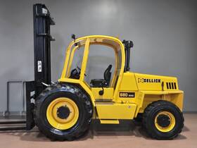 S80j41-2 2015 Sellick Diesel 3 Stage Mast Rough Terrain Forklift Lift Truck