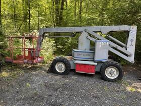 Sjkb-40c Skyjack Aerial Boom Lift Electric For Parts Repair New Us305 Batteries