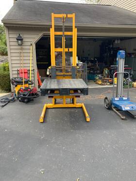 Sm1-110 Sm15 Multiton Yellow 1500 Capacity Electric Push Forklift