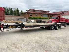 T-10-2ap 2016 Belshe 21ft T/a Flatbed Ramp Utility Equipment Trailer Bidadoo