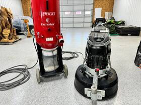 T8600 Htc Duratiq Rx8 Concrete Grinder Polisher / Ermator Extractor
