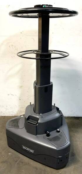 Traverzo123 Tp-90 For Buyer Traverzo123- Lot Of 3 Shotoku Three Stage Pedestal Dollies
