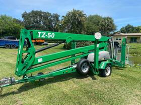 Tz-50dc 2018 Genie 50ft Towable Electric Articulating Boom Lift Aerial Bidadoo