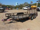 Utt1670-15 Mcclain Flatbed Tandem Axle Trailer Fold Down Ramp Bidadoo