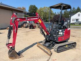 Vio17-1e 2023 Yanmar Mini Excavator Crawler Backhoe Blade Bucket Aux Hyd Bidadoo