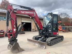 Vio50-6a 2023 Yanmar Mini Excavator Cab Backhoe Bucket Aux Hyd Thumb Q/c Bidadoo