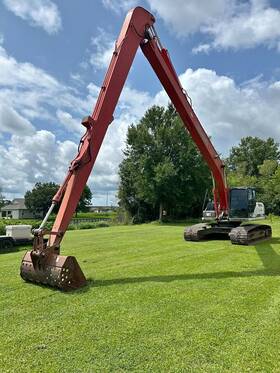 X3-lf Link-belt 250 Long Reach Arm Crawler Excavator Excellent Condition