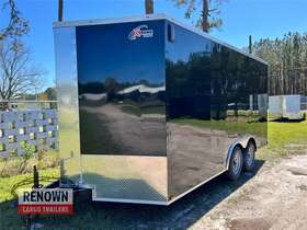 Xc8.5x20ta3 New 8.5 X 20 8.5x20 Ta3 V-nosed Enclosed Cargo Trailer 5200lb Axles - 7ft Int