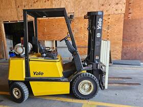 Glp050rgnuae084 Yale 5 000 Lb Forklift Lp 189 Inch Max Lift Height Side Shift Only 718 Hours