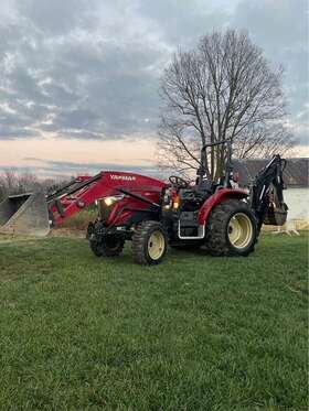 Yt347 2019 Yanmar Tractor Loader Backhoe. 46 Hp Diesel With 4wd And Hst Trans