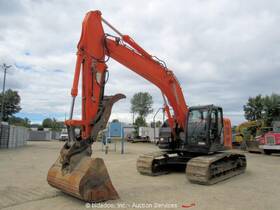 Zx245uslc-5n 2014 Hitachi Excavator Trackhoe Hydraulic Thumb Aux Hyd Q/c Bidadoo