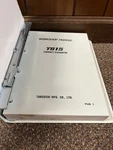 Genuine Original Takeuchi TB15 Excavator Repair Shop Service Manual. Fixed Price $250.00.