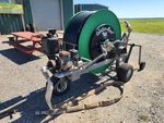 Kifco T-200L Irrigation Hose Reel With Booster Pump. Fixed Price $9950.00.